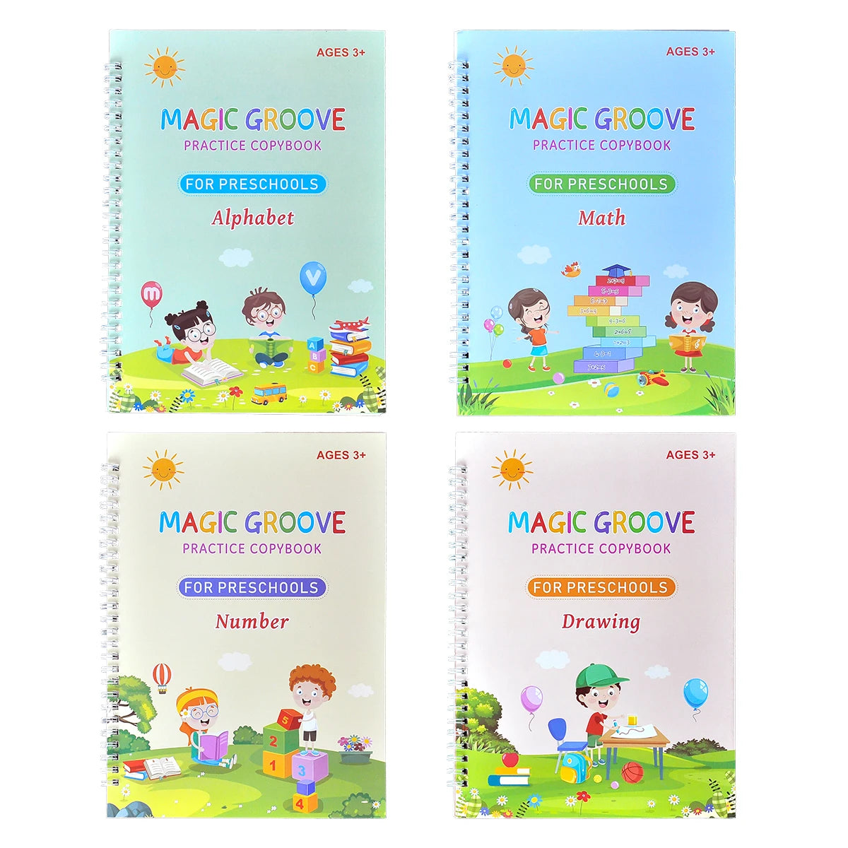 Reusable children's magic copy book